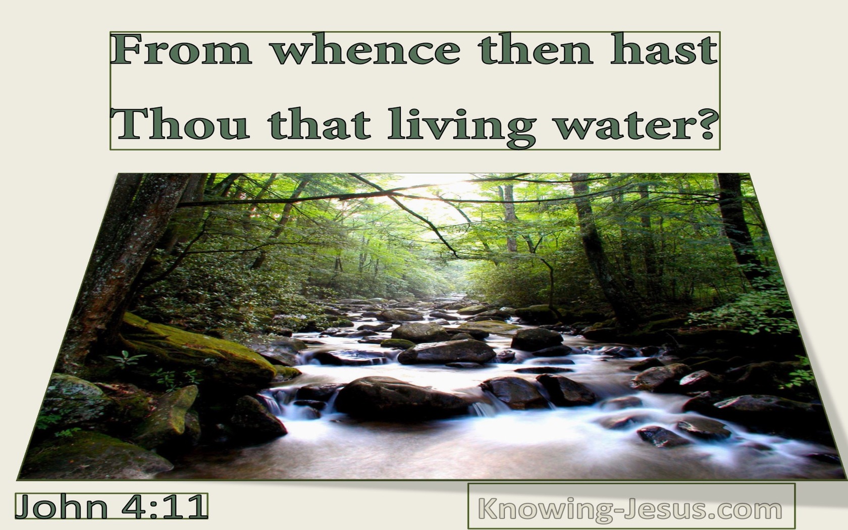 John 4:11 From Whence Then Hast Thou That Living Water (utmost)02:27